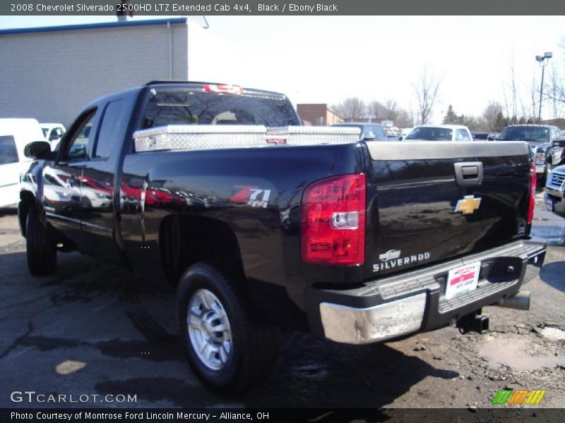 Black / Ebony Black 2008 Chevrolet Silverado 2500HD LTZ Extended Cab 4x4