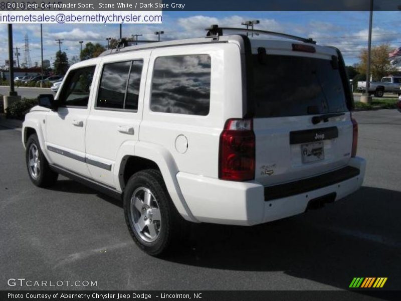 Stone White / Dark Slate Gray 2010 Jeep Commander Sport