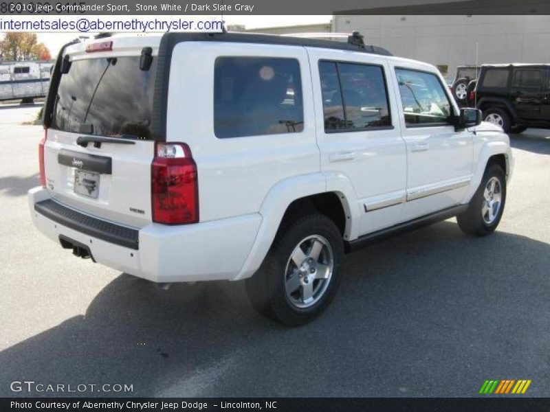 Stone White / Dark Slate Gray 2010 Jeep Commander Sport