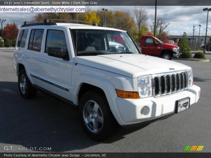 Stone White / Dark Slate Gray 2010 Jeep Commander Sport