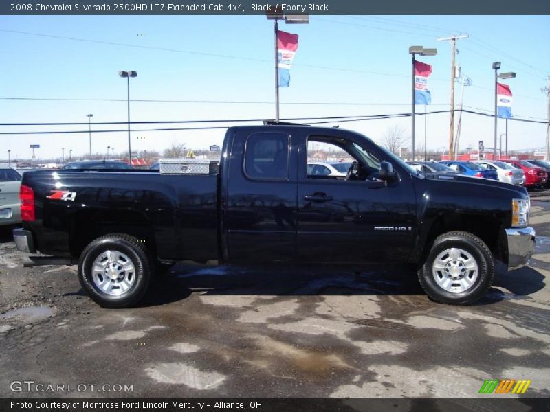 Black / Ebony Black 2008 Chevrolet Silverado 2500HD LTZ Extended Cab 4x4