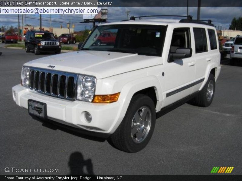 Stone White / Dark Slate Gray 2010 Jeep Commander Sport