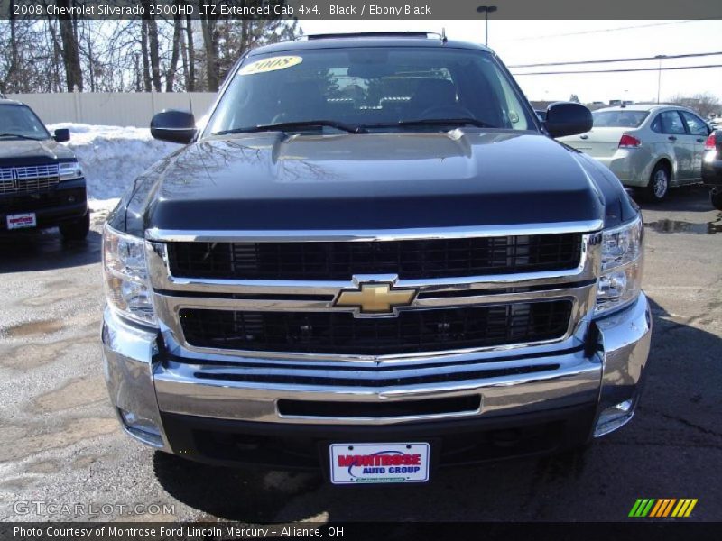 Black / Ebony Black 2008 Chevrolet Silverado 2500HD LTZ Extended Cab 4x4