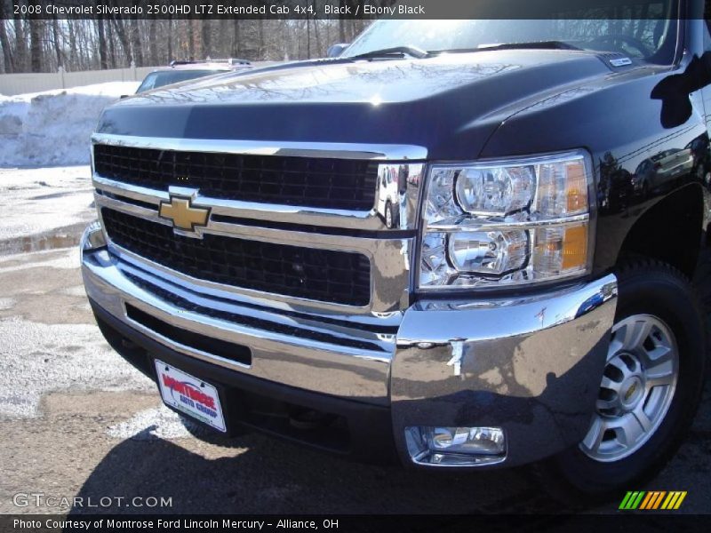 Black / Ebony Black 2008 Chevrolet Silverado 2500HD LTZ Extended Cab 4x4