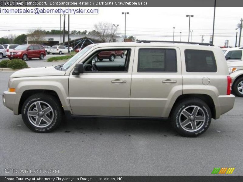 Light Sandstone Metallic / Dark Slate Gray/Pebble Beige 2010 Jeep Patriot Sport