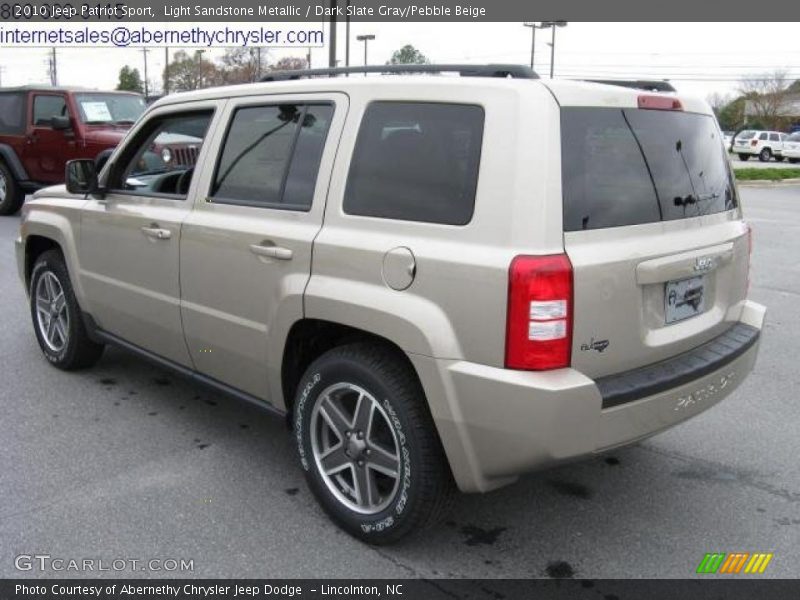 Light Sandstone Metallic / Dark Slate Gray/Pebble Beige 2010 Jeep Patriot Sport
