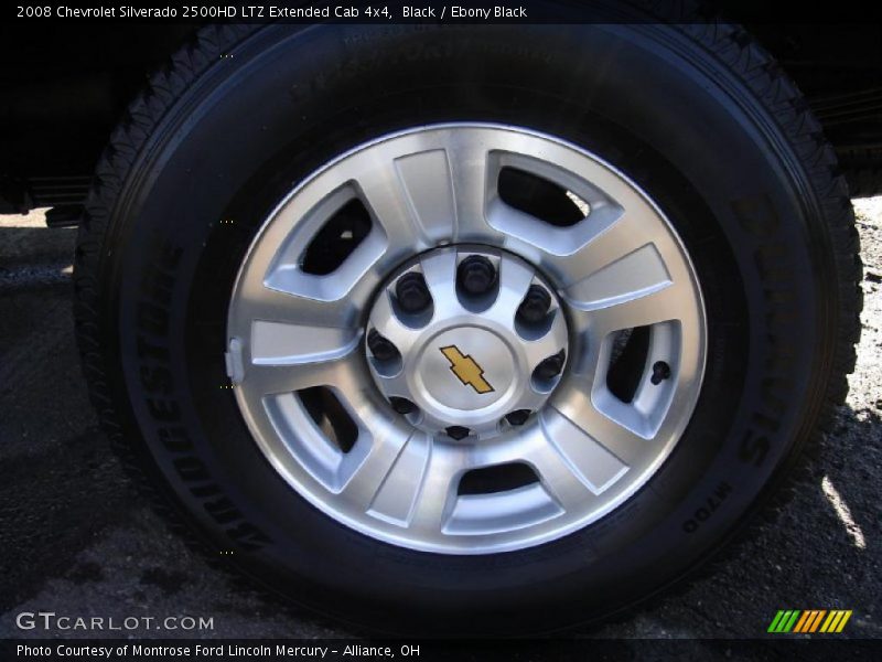 Black / Ebony Black 2008 Chevrolet Silverado 2500HD LTZ Extended Cab 4x4