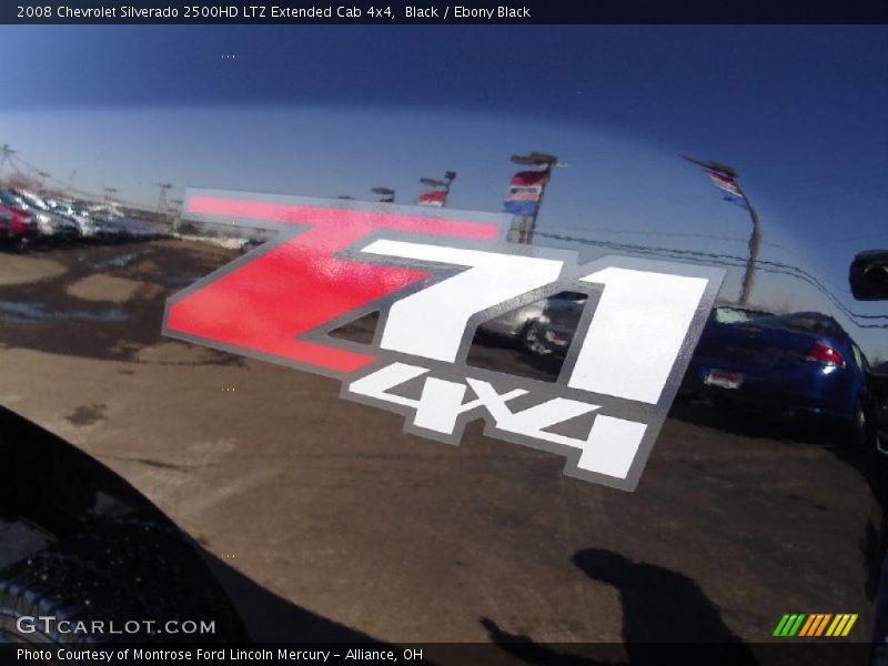 Black / Ebony Black 2008 Chevrolet Silverado 2500HD LTZ Extended Cab 4x4