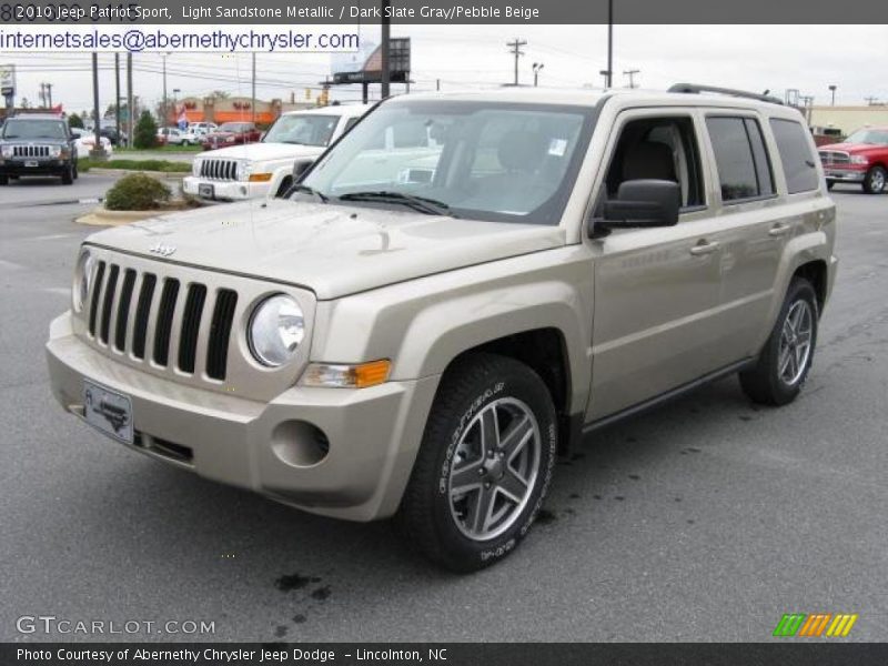 Light Sandstone Metallic / Dark Slate Gray/Pebble Beige 2010 Jeep Patriot Sport