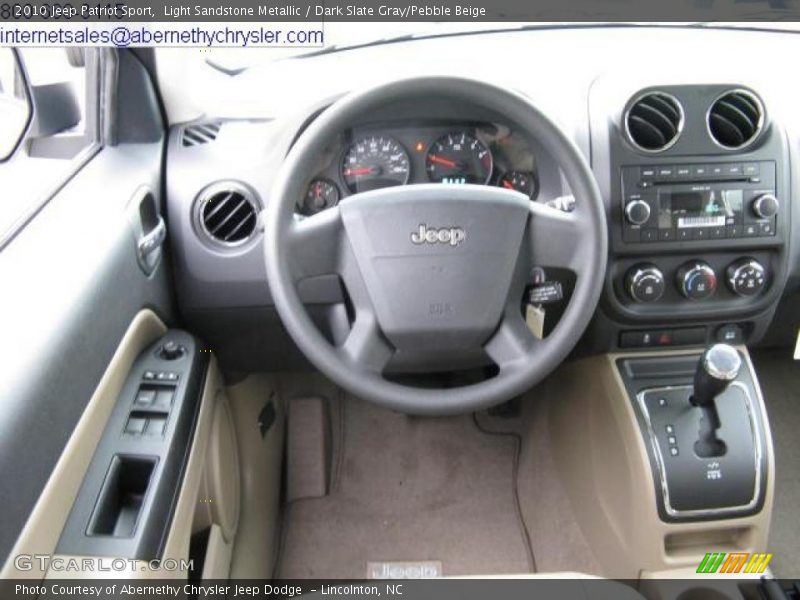 Light Sandstone Metallic / Dark Slate Gray/Pebble Beige 2010 Jeep Patriot Sport
