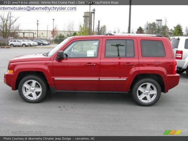 Inferno Red Crystal Pearl / Dark Slate Gray/Pebble Beige 2010 Jeep Patriot Limited