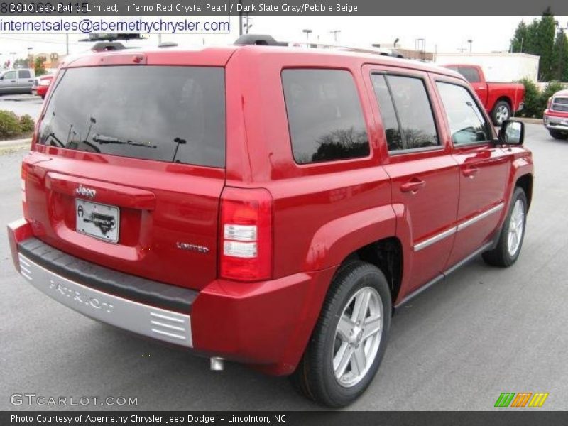 Inferno Red Crystal Pearl / Dark Slate Gray/Pebble Beige 2010 Jeep Patriot Limited