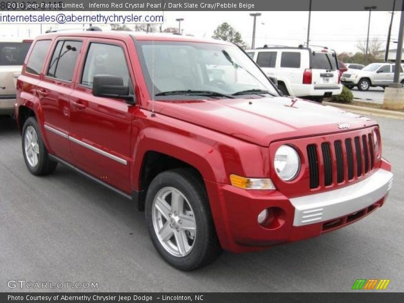 Inferno Red Crystal Pearl / Dark Slate Gray/Pebble Beige 2010 Jeep Patriot Limited