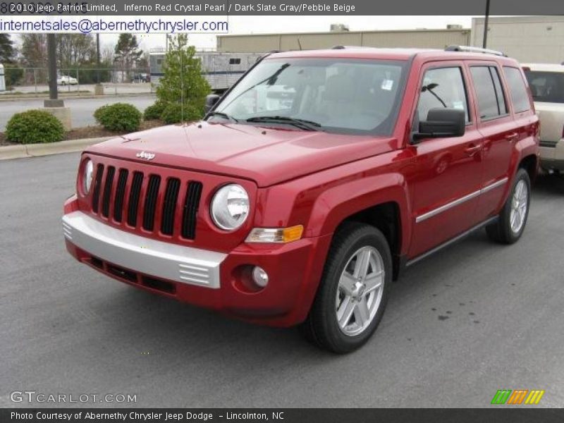 Inferno Red Crystal Pearl / Dark Slate Gray/Pebble Beige 2010 Jeep Patriot Limited