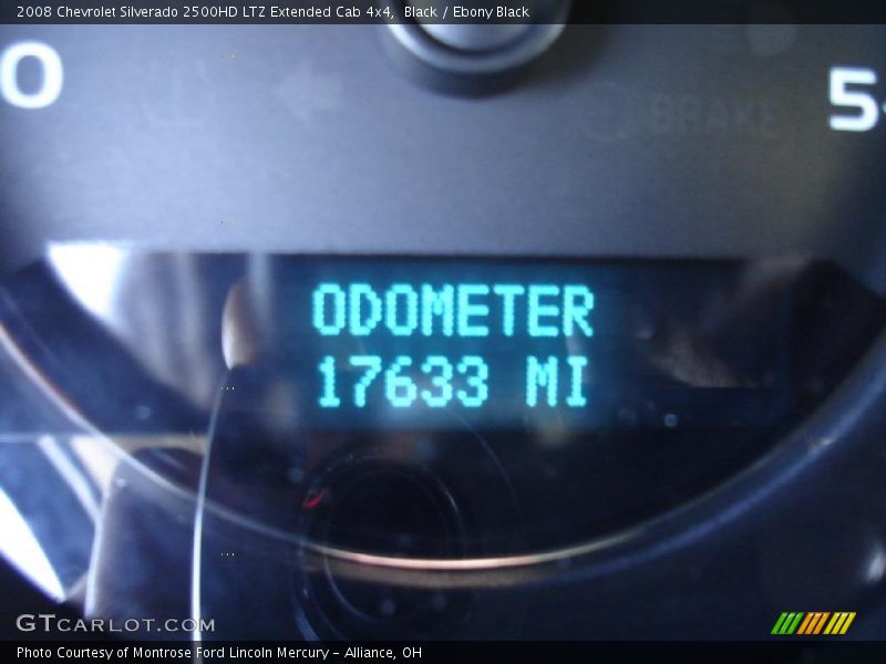 Black / Ebony Black 2008 Chevrolet Silverado 2500HD LTZ Extended Cab 4x4
