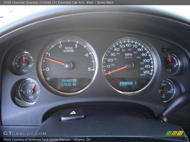 Black / Ebony Black 2008 Chevrolet Silverado 2500HD LTZ Extended Cab 4x4