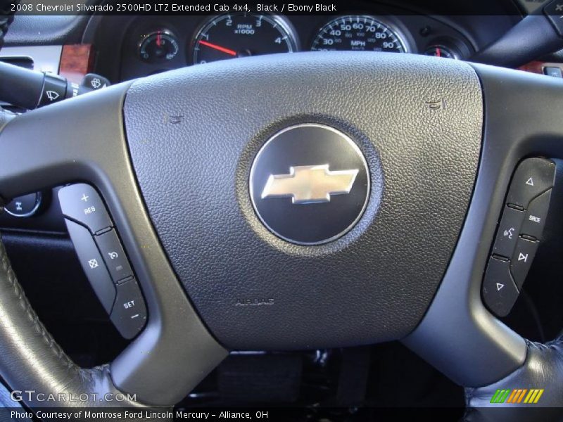 Black / Ebony Black 2008 Chevrolet Silverado 2500HD LTZ Extended Cab 4x4