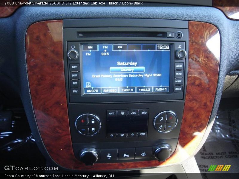 Black / Ebony Black 2008 Chevrolet Silverado 2500HD LTZ Extended Cab 4x4