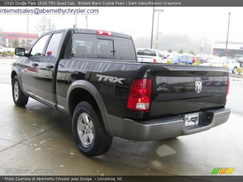 Brilliant Black Crystal Pearl / Dark Slate/Medium Graystone 2010 Dodge Ram 1500 TRX Quad Cab