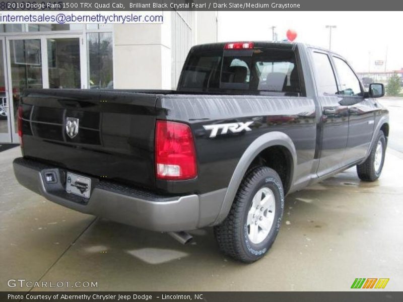 Brilliant Black Crystal Pearl / Dark Slate/Medium Graystone 2010 Dodge Ram 1500 TRX Quad Cab