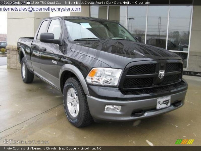 Brilliant Black Crystal Pearl / Dark Slate/Medium Graystone 2010 Dodge Ram 1500 TRX Quad Cab