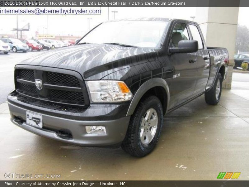 Brilliant Black Crystal Pearl / Dark Slate/Medium Graystone 2010 Dodge Ram 1500 TRX Quad Cab