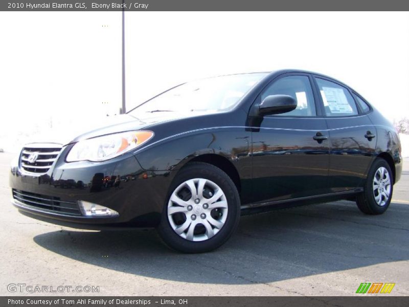 Ebony Black / Gray 2010 Hyundai Elantra GLS