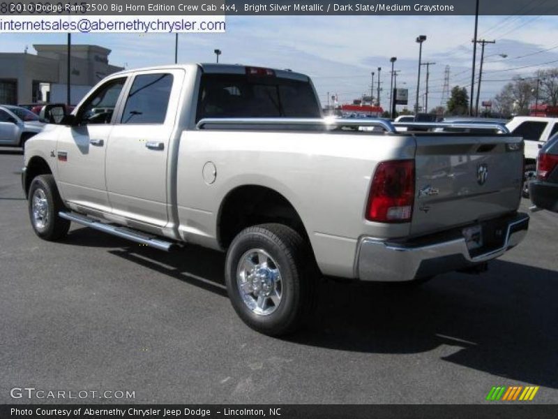 Bright Silver Metallic / Dark Slate/Medium Graystone 2010 Dodge Ram 2500 Big Horn Edition Crew Cab 4x4