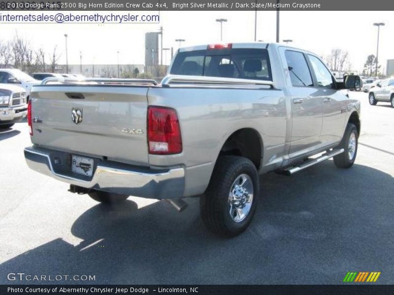 Bright Silver Metallic / Dark Slate/Medium Graystone 2010 Dodge Ram 2500 Big Horn Edition Crew Cab 4x4