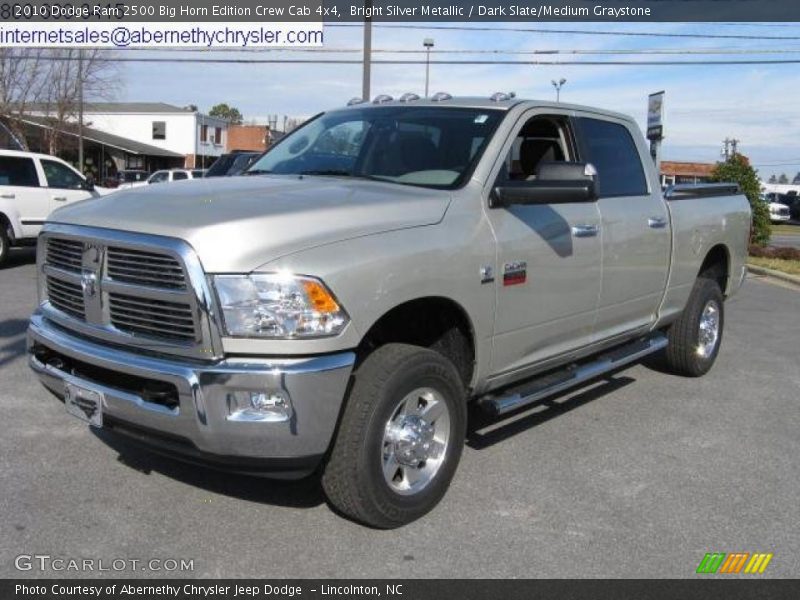 Bright Silver Metallic / Dark Slate/Medium Graystone 2010 Dodge Ram 2500 Big Horn Edition Crew Cab 4x4