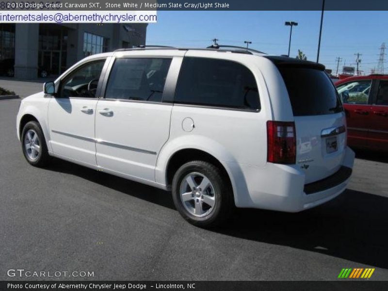 Stone White / Medium Slate Gray/Light Shale 2010 Dodge Grand Caravan SXT