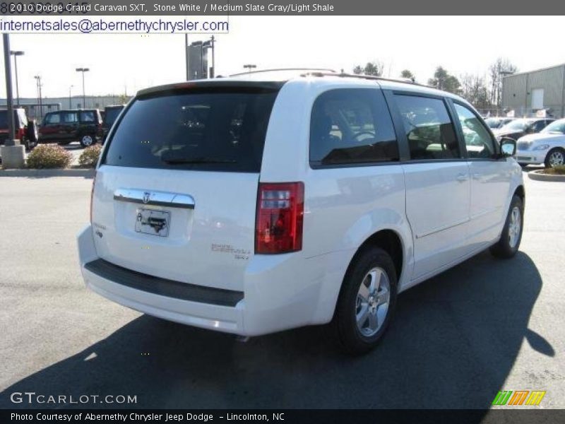 Stone White / Medium Slate Gray/Light Shale 2010 Dodge Grand Caravan SXT