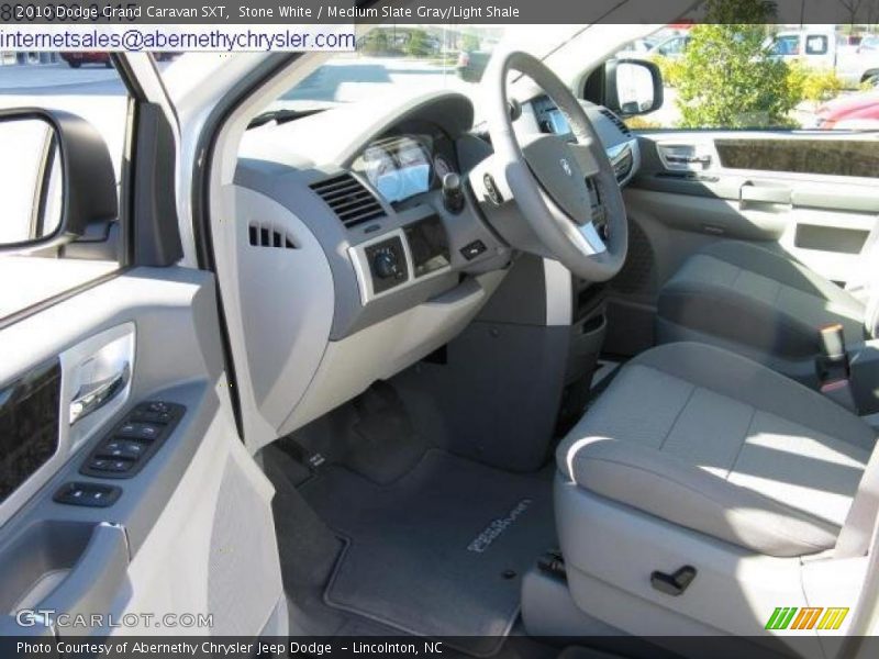 Stone White / Medium Slate Gray/Light Shale 2010 Dodge Grand Caravan SXT
