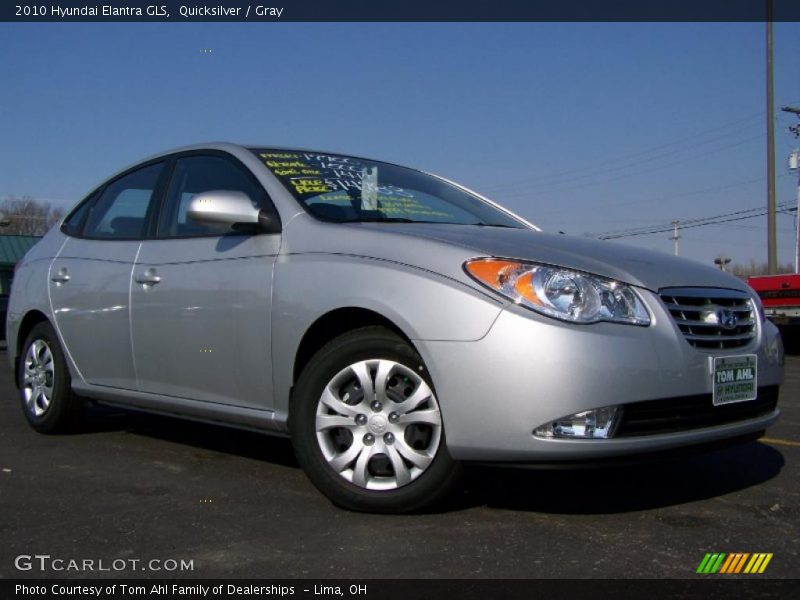 Quicksilver / Gray 2010 Hyundai Elantra GLS