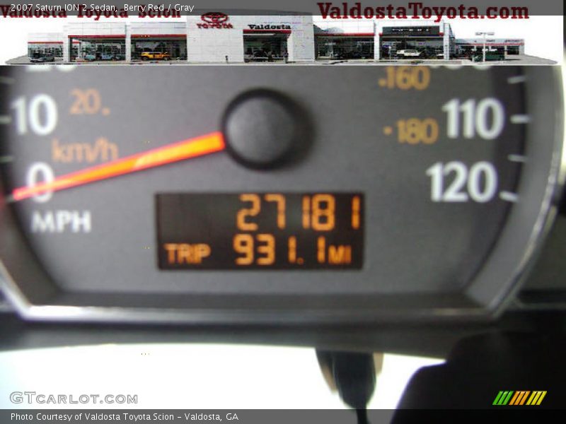 Berry Red / Gray 2007 Saturn ION 2 Sedan