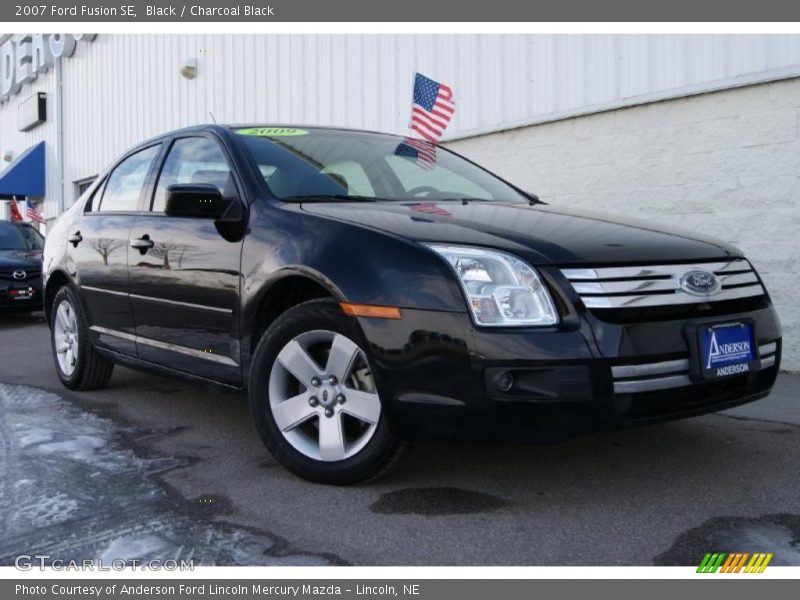 Black / Charcoal Black 2007 Ford Fusion SE