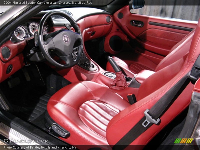 Charcoal Metallic / Red 2004 Maserati Spyder Cambiocorsa