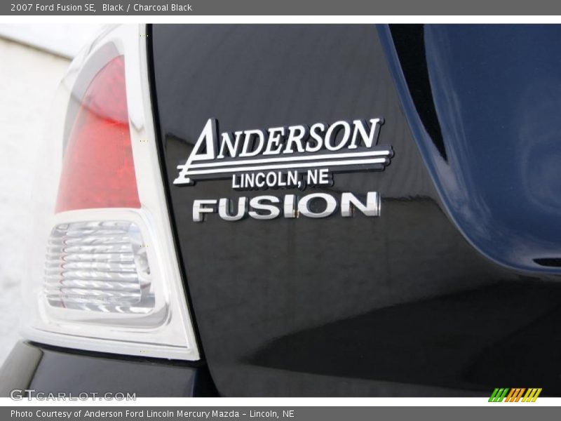 Black / Charcoal Black 2007 Ford Fusion SE