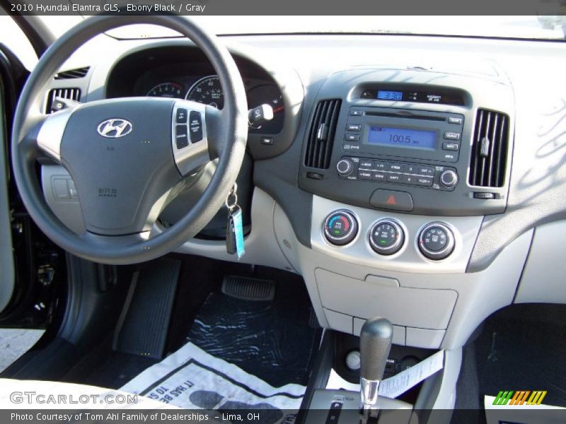 Ebony Black / Gray 2010 Hyundai Elantra GLS