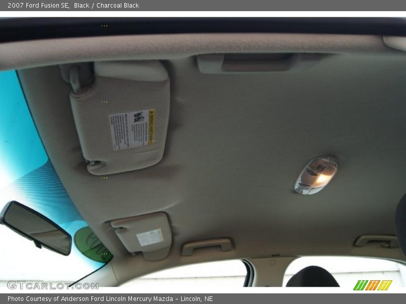 Black / Charcoal Black 2007 Ford Fusion SE