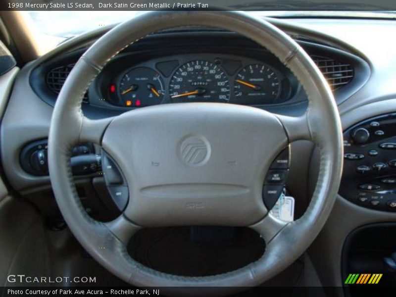 Dark Satin Green Metallic / Prairie Tan 1998 Mercury Sable LS Sedan