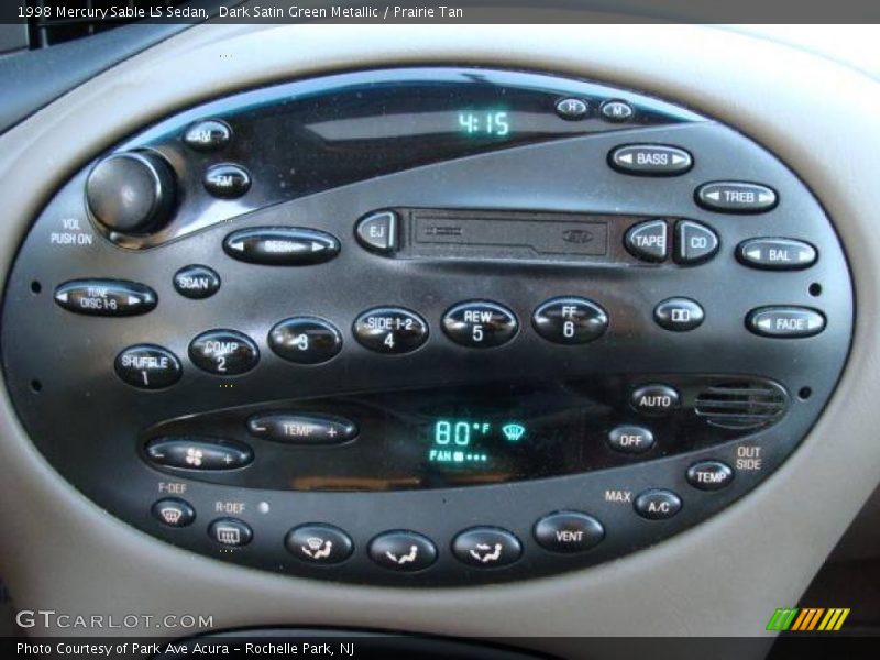 Dark Satin Green Metallic / Prairie Tan 1998 Mercury Sable LS Sedan