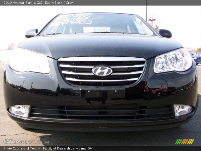 Ebony Black / Gray 2010 Hyundai Elantra GLS