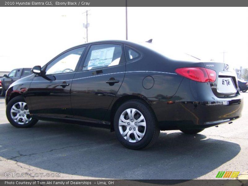 Ebony Black / Gray 2010 Hyundai Elantra GLS