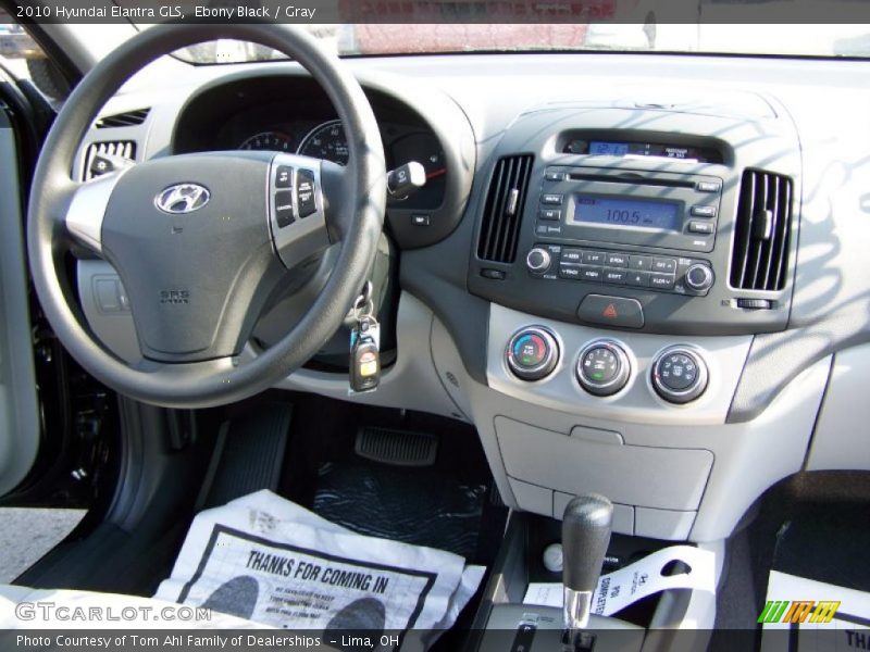 Ebony Black / Gray 2010 Hyundai Elantra GLS