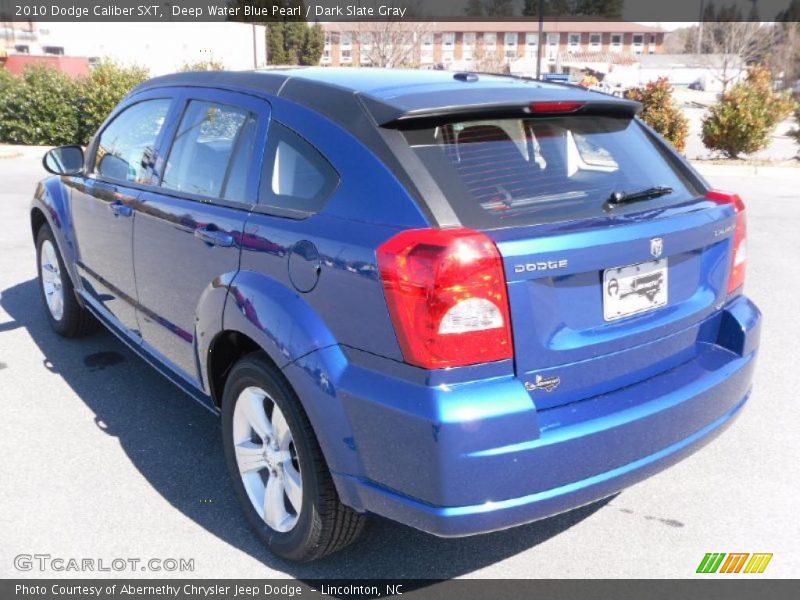Deep Water Blue Pearl / Dark Slate Gray 2010 Dodge Caliber SXT