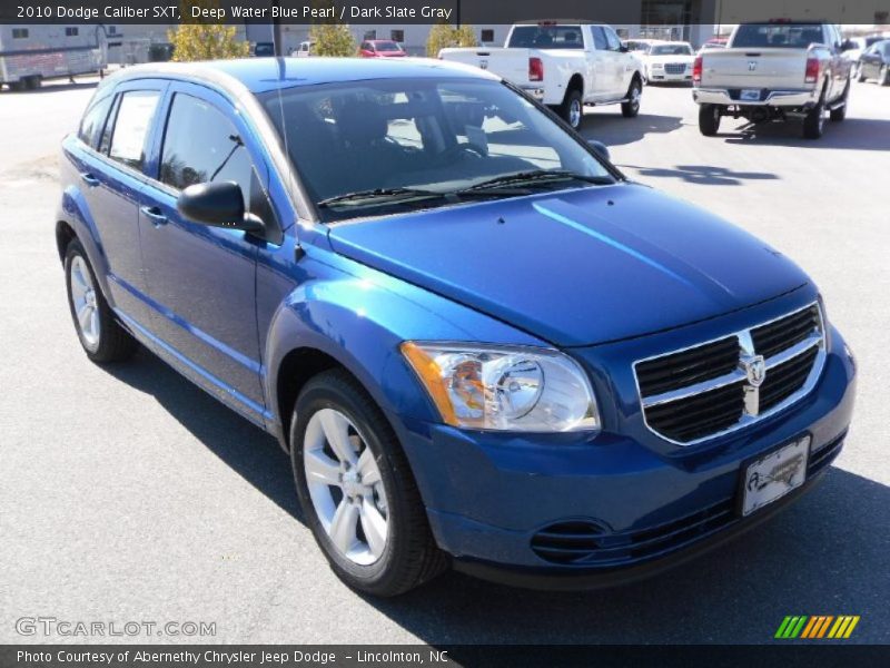 Deep Water Blue Pearl / Dark Slate Gray 2010 Dodge Caliber SXT