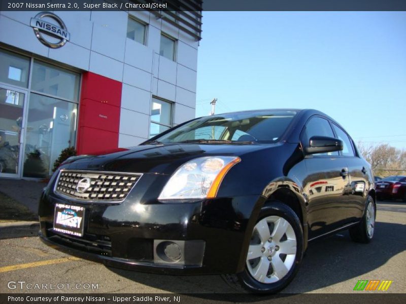 Super Black / Charcoal/Steel 2007 Nissan Sentra 2.0