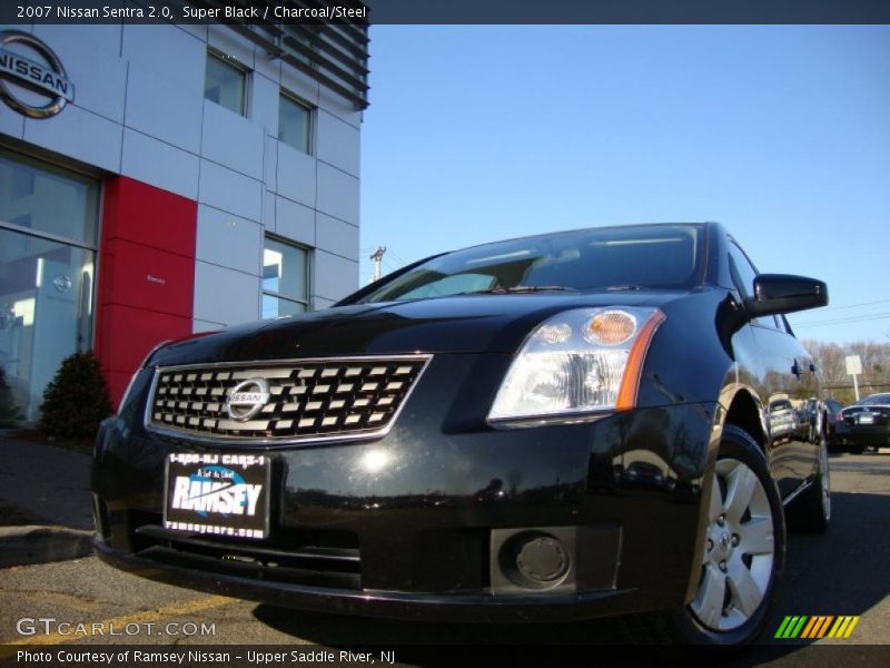 Super Black / Charcoal/Steel 2007 Nissan Sentra 2.0