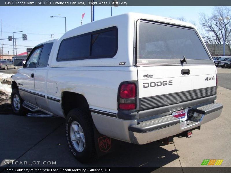 Bright White / Mist Gray 1997 Dodge Ram 1500 SLT Extended Cab 4x4